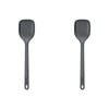 2PK Zyliss Spoon Nylon/Silicone Cooking Utensil 31.5cm Large - Grey