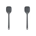 2PK Zyliss Spoon Nylon/Silicone Cooking Utensil 31.5cm Large - Grey