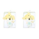 2PK Disney Pooh Baby/Kids Cotton Character Hooded Towel 76x76cm