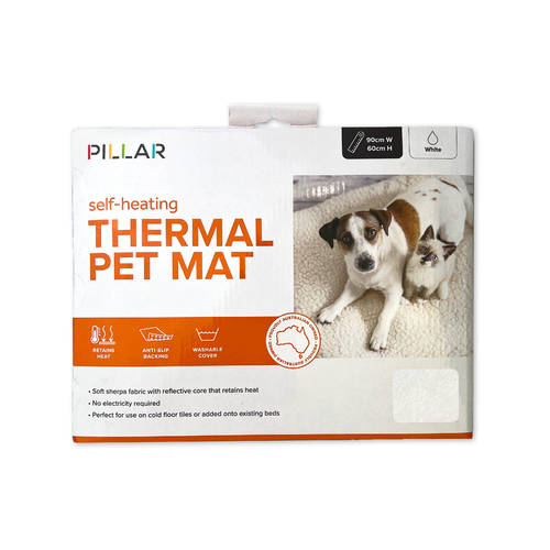 Pillar 90 x 60cm White Self Heating Pet Mat Bunnings Australia