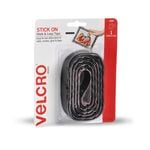 VELCRO® Brand 25mm x 1m Black Stick-on Hook And Loop Tape