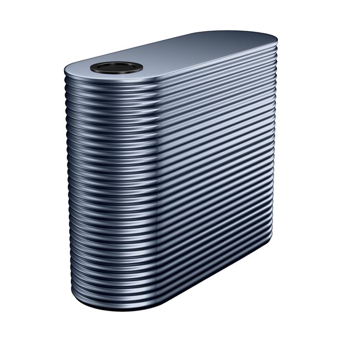 Kingspan 3000L Slim Steel Water Tank - Deep Ocean 800mm x 1860mm x 2200mm