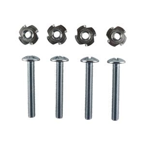Everhang M8 x 60mm Zinc Plated Tee Nut And Bolt - 4 Pack