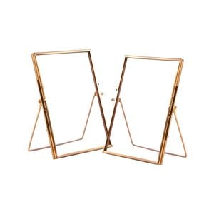 Nicola Spring Metallic Photo Frames - 5" x 7" - Pack of 2