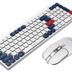 Havit Dual-Mode Wireless 2.4Ghz + Bluetooth Keyboard & Mouse - White