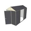 Build-a-Shed 1.5 x 3.0 x 2.3m Front Gable Single Hinged Narrow Shed with Double Sliding Doors - Grey
