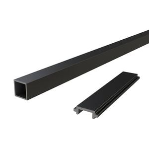 PEAK Aluminium Balustrade 1200mm Black Deck Balusters And Spacer Kit