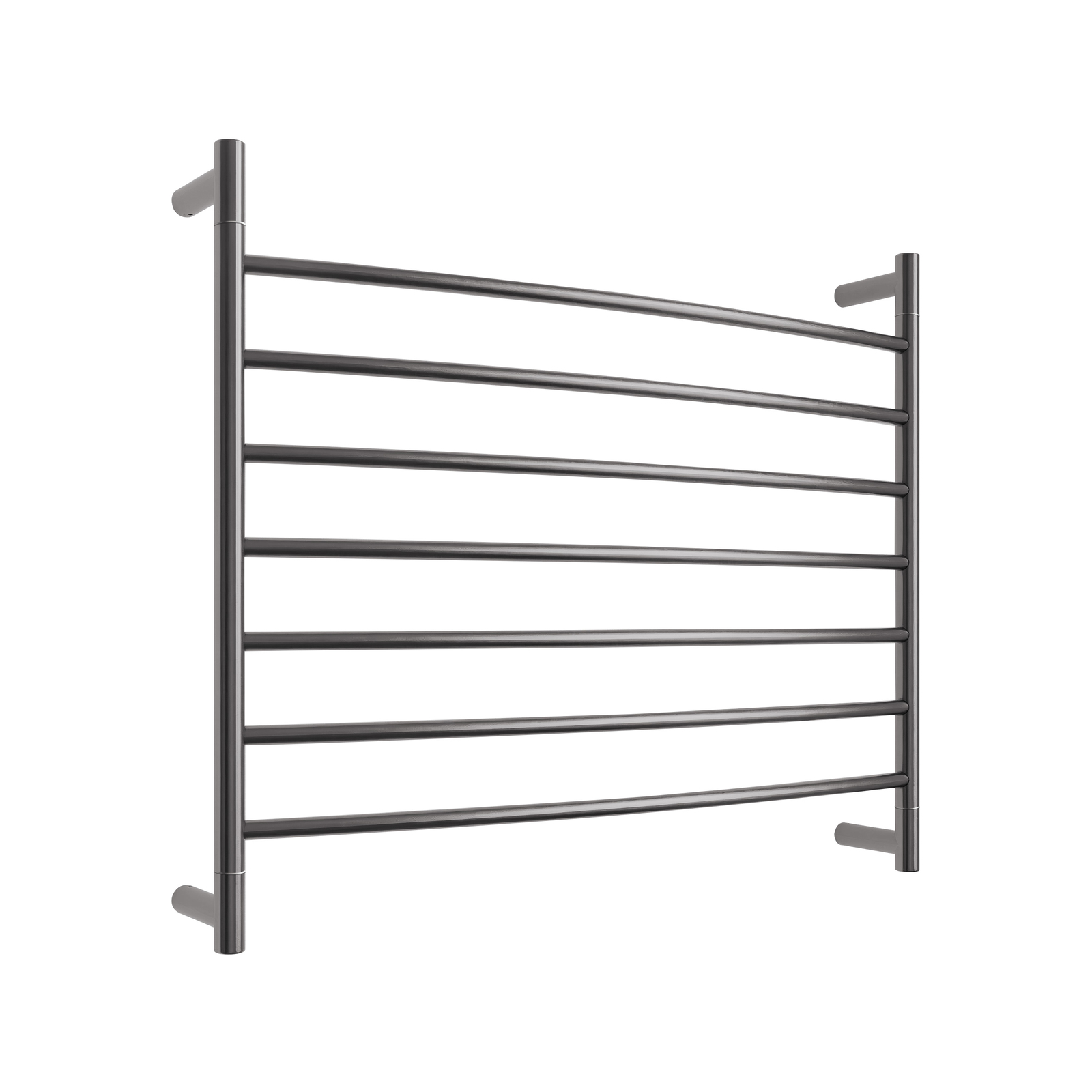 Bunnings Barelli Gun Metal Grey 7 Bar Round Curved Heated Towel Rail PriceGrabber