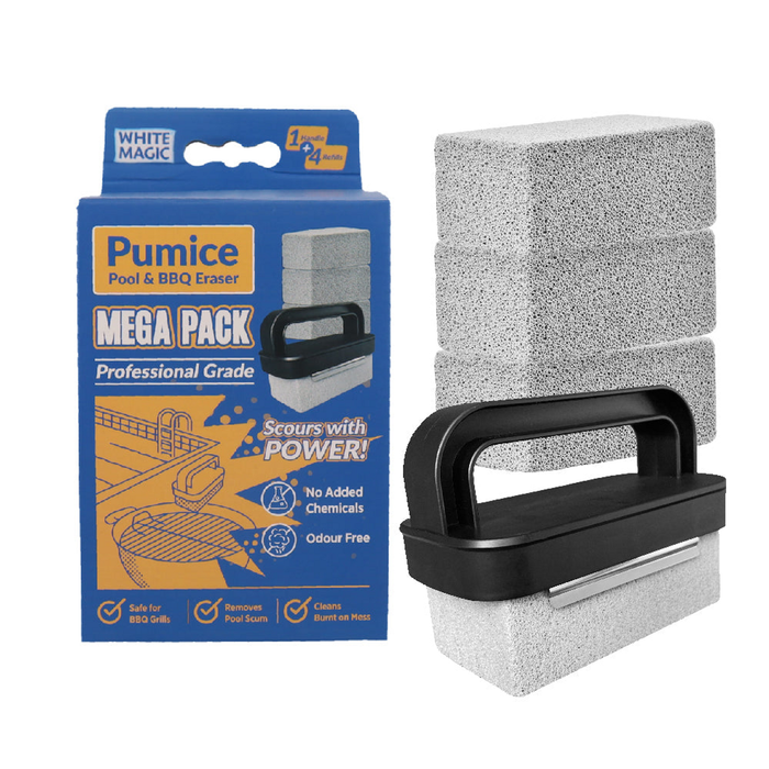 White Magic Pumice Pool & Bbq Stain Eraser Mega Pack 4