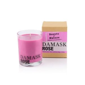 Scents Of Nature Damask Rose Soy Candle Scented 240g