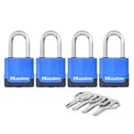 Master Lock 45mm Excell Covered Padlock - 4 Pack