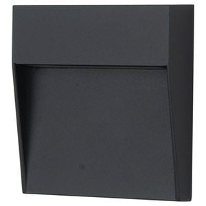 Arlec 4W Black CCT LED Square Exterior Step Light