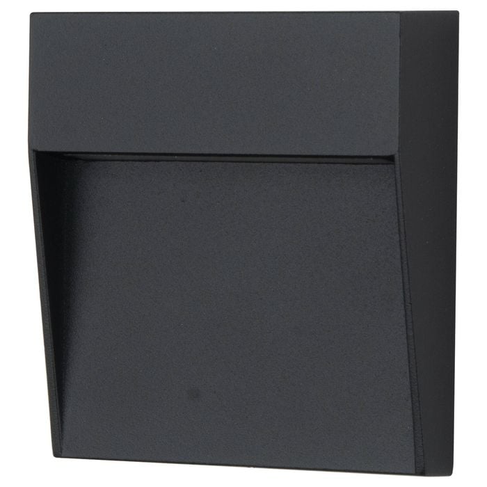 Arlec 4W Black CCT LED Square Exterior Step Light