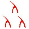 3PK Appetito Prawn Peeler Home Kitchen Cooking Tableware Red