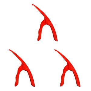 3PK Appetito Prawn Peeler Home Kitchen Cooking Tableware Red