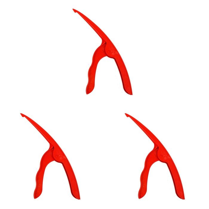 3PK Appetito Prawn Peeler Home Kitchen Cooking Tableware Red