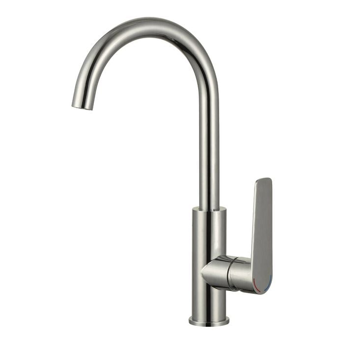 evekare 35mm Brushed Nickel Extended Lever Sink Mixer