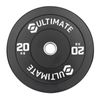 Ultimate 450 x 450 x 66mm 20kg Black Rubber Bumper Plate