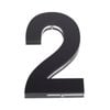 Sandleford 120mm Black Acrylic House Number 2