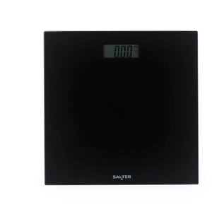 Salter Black Electronic Glass Bathroom Scale