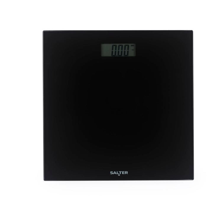 Salter Black Electronic Glass Bathroom Scale