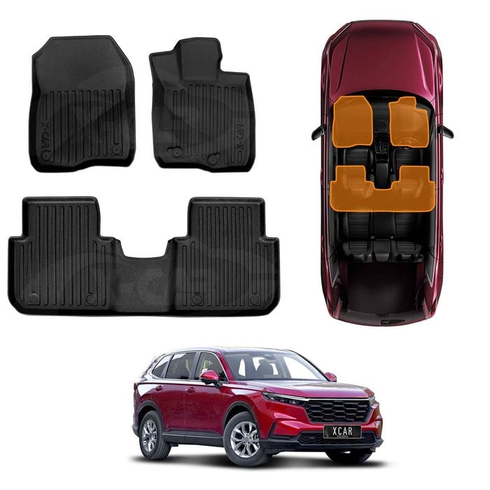 3D Floor Mats for Honda CRV CR-V RS Series 2023-Onwards All Weather TPE  Mats Carpet Liner Set