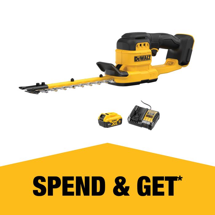 DeWALT 18V XR 20cm Compact Hedge Trimmer 2.0Ah Kit