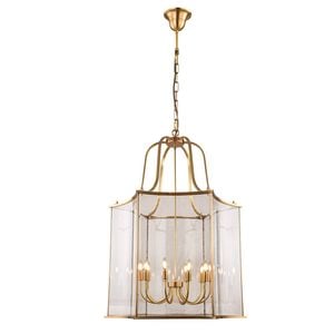 Vencha Brentwood 10 Light Traditional Pendant - Gold