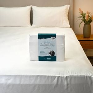 Protect-A-Bed Signature Tencel Tailored Neverslip Sheet Set - White - Super King