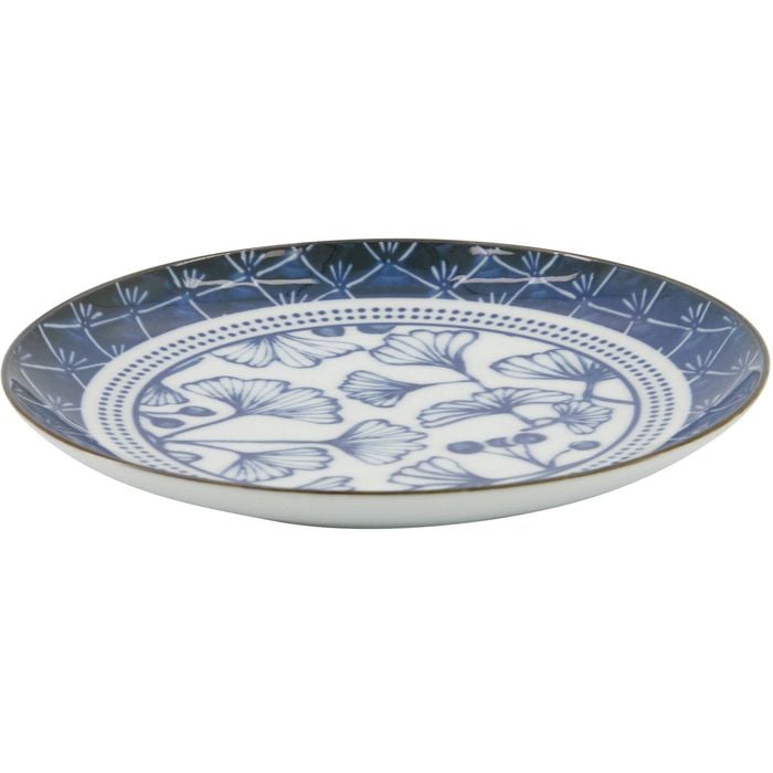 Tokyo Design Porcelain Flora Japonica Gingko Plate Gift Boxed 16cm For Desserts