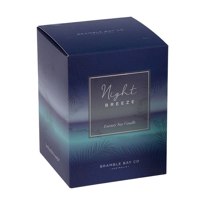 Bramble Bay Ocean Night Breeze Soy Candle W/ Decorations Home Fragrance 300g