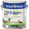British Paints 4L White Semi Gloss Enamel Paint