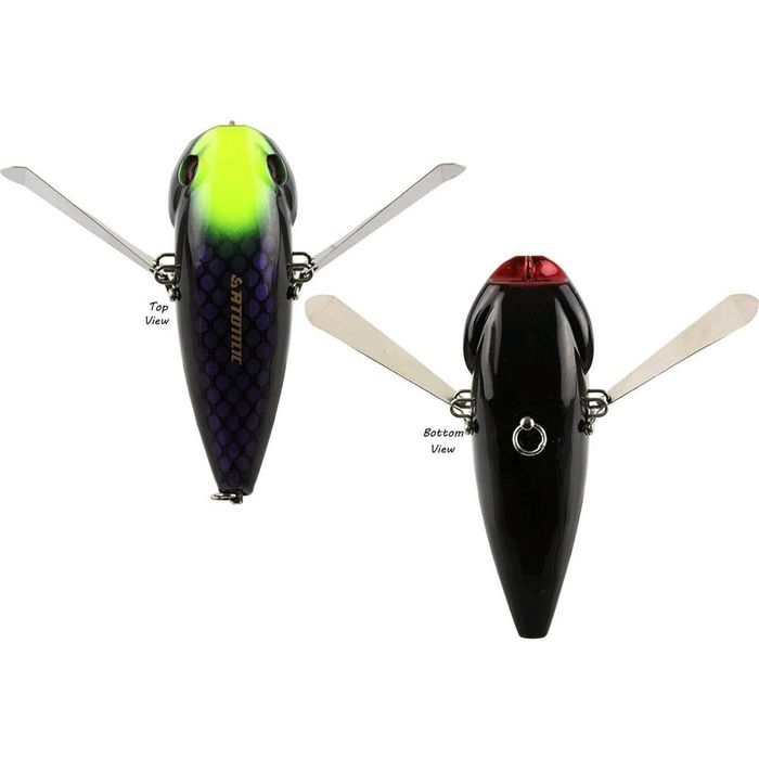 Atomic Hardz Slappa 90 Cicada 90mm 28.1g Fishing Lure Snake Black