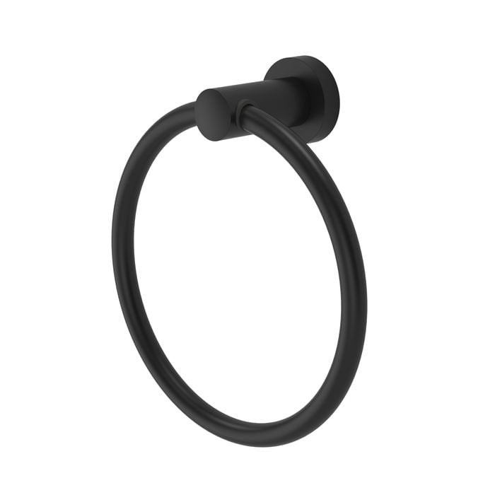 Cosmo Black Towel Ring