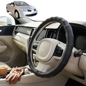 Australian Goose Steering Wheel Cover for Renault Megane 2008 - 2016 (Cabriolet) Circle Black
