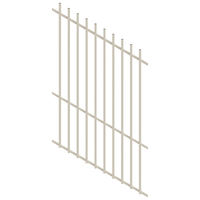 ProtectorAl 0350-1200W x 1800H Surfmist Radiator Pool Fence Panel Raked 16-30º