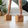 2 x Cork Yoga Block Exercise Brick
