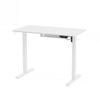 Advwin Electric Standing Desk Height Adjustable 100 x 55 cm White Frame + White Desktop