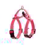 Banhamsisun L Pink Dog Double-Lined Straps Harness Adjustable No Pull