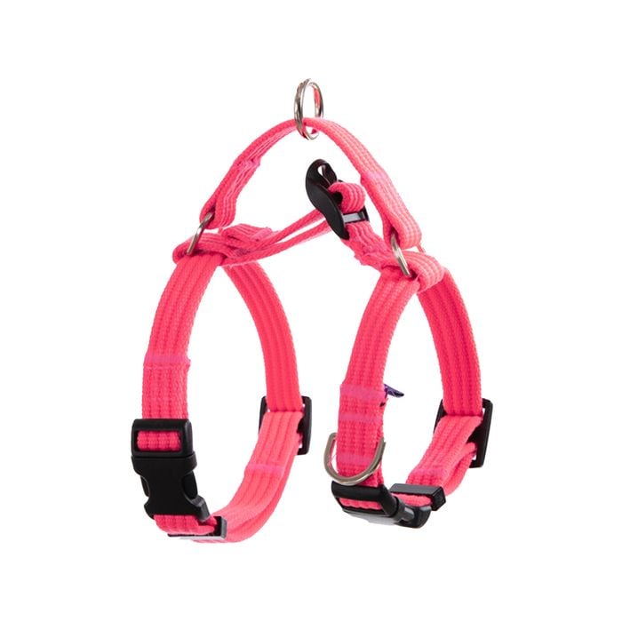 Banhamsisun L Pink Dog Double-Lined Straps Harness Adjustable No Pull