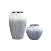 SOGA Home & Living Bundle – White & Grey Ceramic Flower Vases for Elegant Living Room Decor