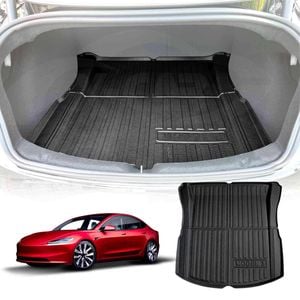 Tesla Model 3 2023-Onwards All-Weather Rear Trunk Cargo Mat Boot Liner Cover Luggage Tray