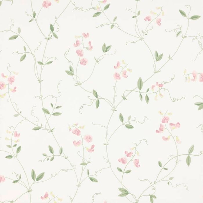Wallpaper Trader Sanna Sweet Pea Wallpaper Roll 10.05m X 53cm, Light Pink