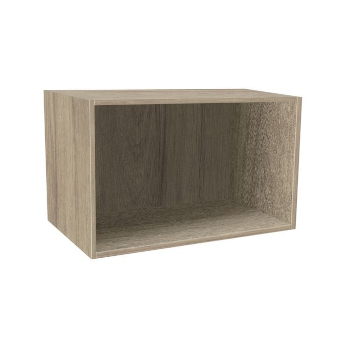 Kaboodle 700-799mm Maplenut Customisable Open Slimline Shelf