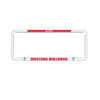 1x OFFICIAL AFL WESTERN BULLDOGS Car Number Plate Frame Cover Surround