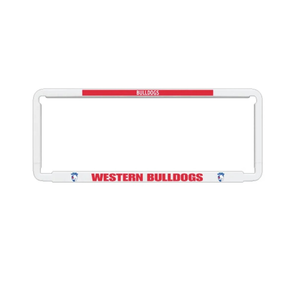 1x OFFICIAL AFL WESTERN BULLDOGS Car Number Plate Frame Cover Surround