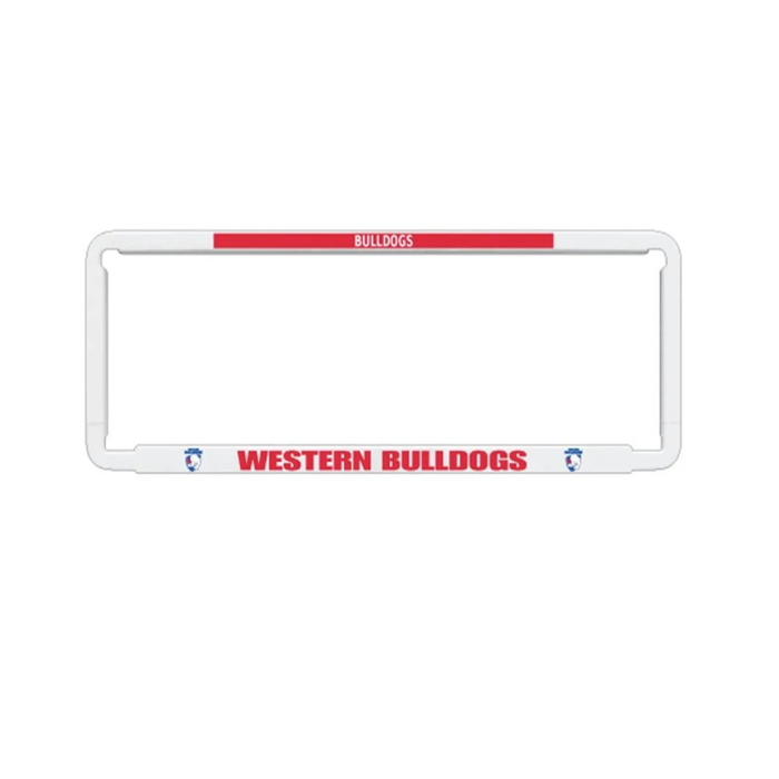 1x OFFICIAL AFL WESTERN BULLDOGS Car Number Plate Frame Cover Surround