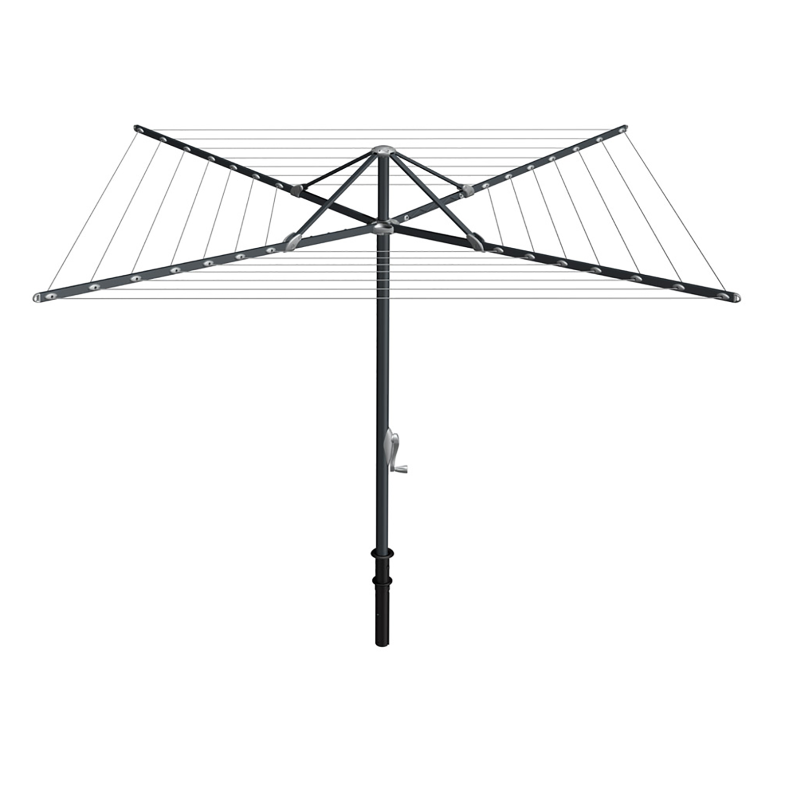 TopDry 46m 7 Line Graphite Rotary Clothesline product image