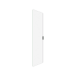 Lugna 2045 x 450 x 16mm White Left Hand Door - White 450mm