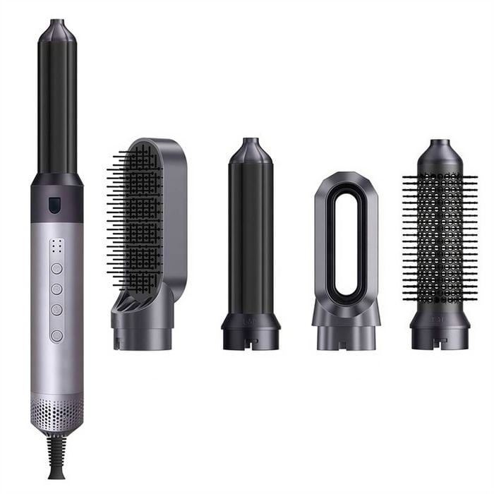 Catzon 5in1 Magic Hair Dryer Brush Styler Set for All Hair Types-Champagne